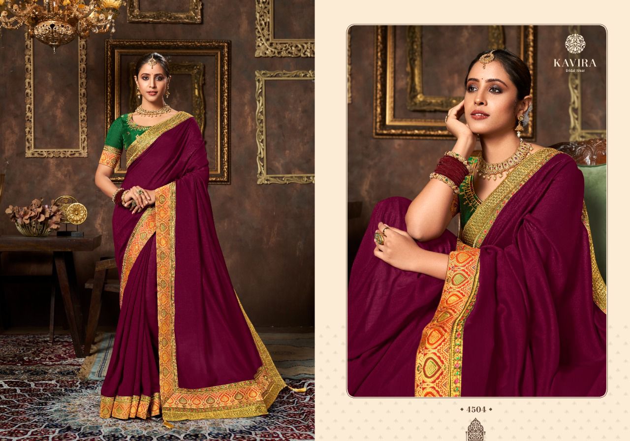 Kavira Aarya Heavy Designer Wholesale Wedding Wear Sarees